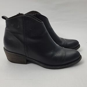Marroqui Sanchez Black Leather Booties Women's Size 7.5 Made in Spain